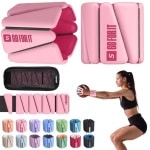 Verstelbare pols- en enkelgewichten set van 2 - 0,5 kg elk voor thuisgym, hardlopen, yoga en krachttraining