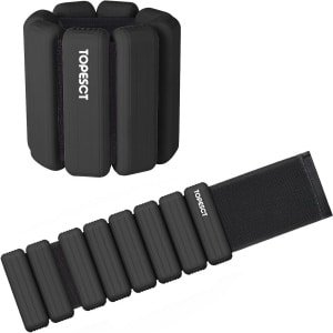 Verstelbare pols- en enkelgewichten set van 2, 0,5 kg per stuk - ideaal voor yoga, dans, pilates en cardio