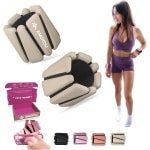 Verstelbare pols- en enkelgewichten voor dames - set van 0,9 kg - ideaal voor yoga, cardio en krachttraining