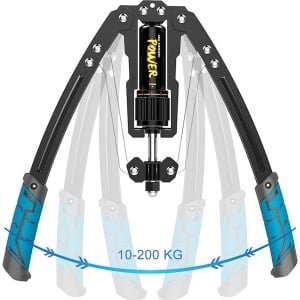 Verstelbare torsiearm fitnessmachine - Hydraulische krachttrainer voor thuis - Biceps, buik, schouder en borst - Spierkrachttraining - Fitnessapparatuur voor armsterkte push up board