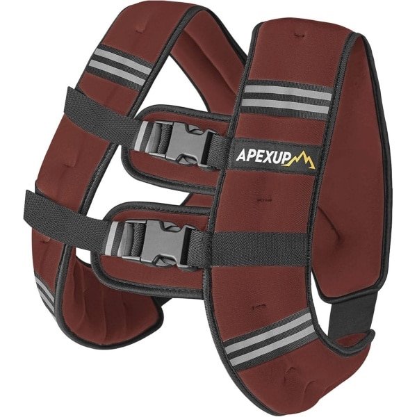 Verzwaard vest voor krachttraining en hardlopen - 11,3 kg met reflecterende strepen