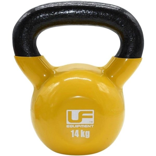 Vinyl Gecoate Kettlebell - 14 kg - Gietijzer Krachttraining Gewicht