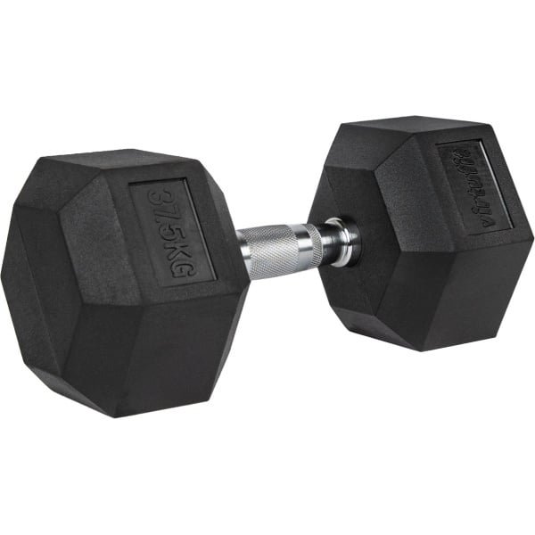 VirtuFit Hexa Dumbbell Pro - 37,5 kg - Hexagon Dumbbell - Duurzaam en Slijtvast - Krachttraining - Gewicht - CrossFit & Fitness - Geschikt voor Beginners en Professionals - Per Stuk Verkocht