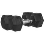 VirtuFit Hexa Dumbbell Pro Set - 2 x 20 kg - Hexagon Dumbbell - Duurzaam en Slijtvast - Krachttraining - Gewicht - CrossFit & Fitness - Geschikt voor Beginners en Professionals - Set van 2
