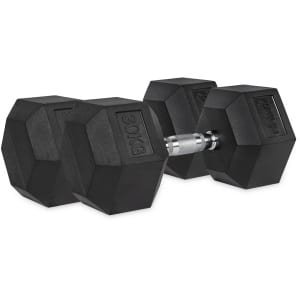 VirtuFit Hexa Dumbbell Pro Set - 2 x 30 kg - Hexagon Dumbbell - Duurzaam en Slijtvast - Krachttraining - Gewicht - CrossFit & Fitness - Geschikt voor Beginners en Professionals - Set van 2