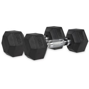 VirtuFit Hexa Dumbbell Pro Set - 2 x 5 kg - Hexagon Dumbbell - Duurzaam en Slijtvast - Krachttraining - Gewicht - CrossFit & Fitness - Geschikt voor Beginners en Professionals - Set van 2