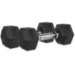 VirtuFit Hexa Dumbbell Pro Set - 2 x 6 kg - Hexagon Dumbbell - Duurzaam en Slijtvast - Krachttraining - Gewicht - CrossFit & Fitness - Geschikt voor Beginners en Professionals - Set van 2
