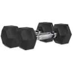 VirtuFit Hexa Dumbbell Pro Set - 2 x 8 kg - Hexagon Dumbbell - Duurzaam en Slijtvast - Krachttraining - Gewicht - CrossFit & Fitness - Geschikt voor Beginners en Professionals - Set van 2