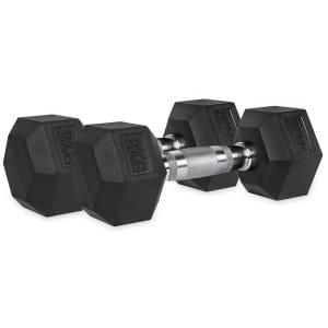 VirtuFit Hexa Dumbbell Pro Set - 2 x 8 kg - Hexagon Dumbbell - Duurzaam en Slijtvast - Krachttraining - Gewicht - CrossFit & Fitness - Geschikt voor Beginners en Professionals - Set van 2