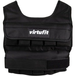 VirtuFit Verstelbaar Gewichtsvest - 10 kg - Zwart - Uitneembare gewichten - Hardlopen - Cardio - Calisthenics - Crossfit - Krachttraining - Weight vest - Weighted vest - Trainingsvest - Gewichtsvesten
