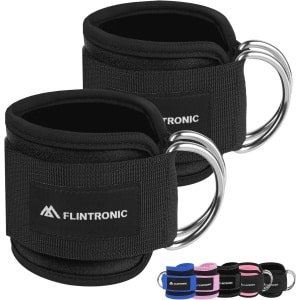 Voetlussen met D-ringen voor fitness - ideale enkelbandjes voor beentraining en krachttraining