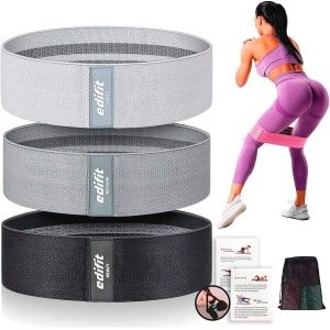 Weerstand Bands Set - 3 Weerstandsniveaus, Antislip Elastieken voor Yoga, Gym, CrossFit & Pilates