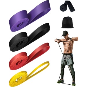 Weerstandsbanden, 3 stuks, set deuranker, weerstandsbanden, optrekband en optrekhulp, krachttraining voor pilates, training, , stretching/yoga