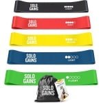 Weerstandsbanden Set voor Krachttraining - 5 stuks met Meerdere Weerstandsniveaus en Draagtas