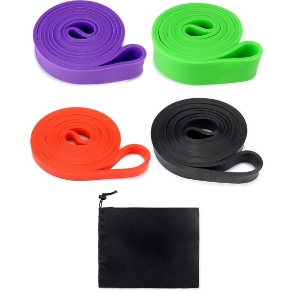 Weerstandsbanden set van 4 - 4 niveaus optrekbanden voor krachttraining fysiotherapie yoga