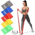 Weerstandsbanden set van 5 - Elastische trainingsbanden voor fitness, yoga en krachttraining