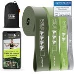 Weerstandsbanden set voor krachttraining en pull-ups - Elastische fitnessbanden voor crossfit en stretching met tas en trainingsapp