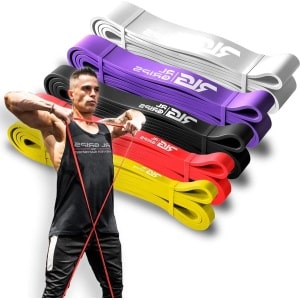 Weerstandsbanden voor Krachttraining - Fitnesselastieken voor Gym Crossfit Outdoor - RL Grips® - Ondersteuning Pull-ups