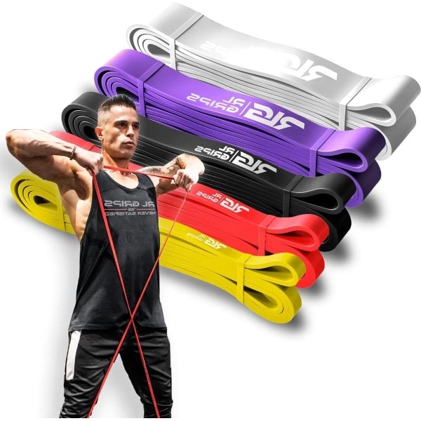 Weerstandsbanden voor Krachttraining - Fitnesselastieken voor Gym Crossfit Outdoor - RL Grips® - Ondersteuning Pull-ups