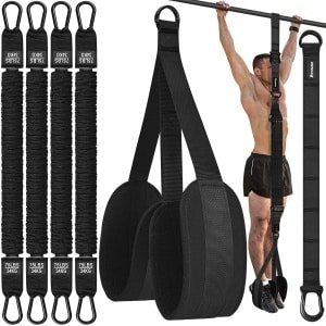Weerstandsbanden voor Pull Ups, Verstelbare Heavy Duty Pull Up Assist Apparatuur voor Thuis, Fitness Oefening Krachttraining met 4 Bandensets