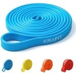 Weerstandsbanden voor krachttraining en yoga - Ergonomisch, antislip design van 100% natuurlijk rubber