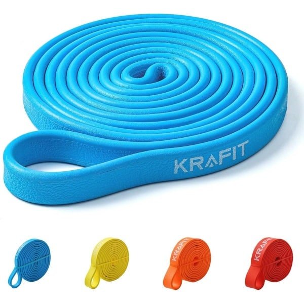 Weerstandsbanden voor krachttraining en yoga - Ergonomisch, antislip design van 100% natuurlijk rubber