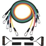 Weerstandsbandenset, 100 lbs/150 lbs, 5 weerstandsbanden met handvat, enkelbanden, fitnessbanden, oefenrubberbanden, trainingsbanden voor krachttraining, yoga, pilates, weerstand