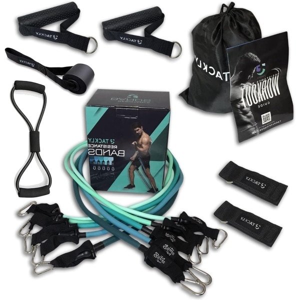 Weerstandsbandenset - 150 LB / 68kg | Resistance band krachttraining voor thuis en sportschool