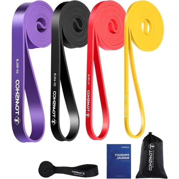 Weerstandsbandenset - fitnessbanden - optrekband - trainingsband met deuranker - opbergtas - meerdere weerstandsniveaus - krachttraining - stretching