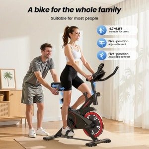 Wentink mo Hometrainer- Hometrainer voor ouderen - Homertrainer opvouwbaar - Fitnesfietsen met LCD- Display