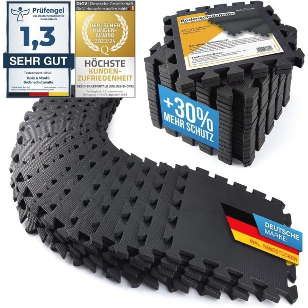 XXL Vloerbeschermingsmat Set voor Fitness - Ideaal voor Yoga, Pilates, Krachttraining en Sportscholen