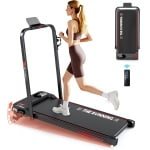 YEE RUN Elektrische Loopband 2,5pk Motor - met 8% Helling - 1-12km/u Snelheidsbereik - Inklapbaar Loopband - Walking Pad - met Afstandsbediening - Veiligheidssleutel - Tablet-/telefoonhouder.