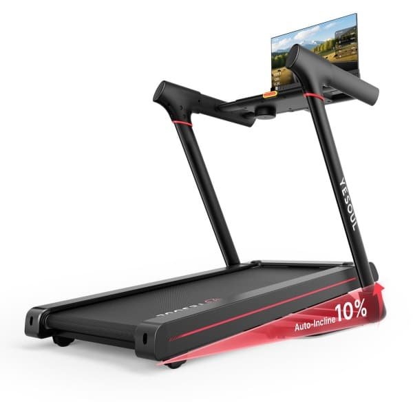 YESOUL T3 PLUS Loopband - 21,5" FHD Scherm (360°), 10% Helling, Brushless 3,0 pk, 1-14 km/u, Inklapbaar, Max. 136 kg