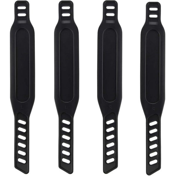 Ynkkvre - Pedaalriemen - Fiets Riemen - Hometrainer Pedaalriemen - Fiets Accessoires - Hometraineronderdelen - Krachtstationaccessoires - Verstelbaar tot 31cm - Universele Compatibiliteit - Duurzaam Rubber Materiaal - Set van 4 Riemen