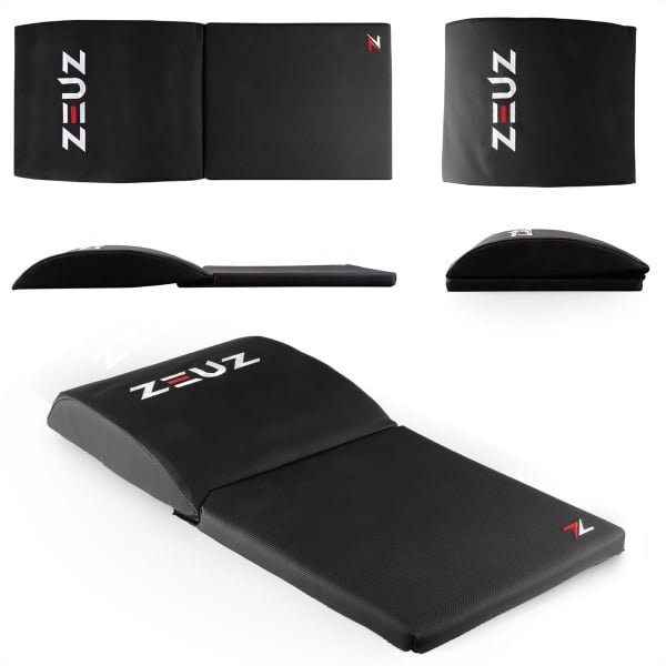 ZEUZ Ab Mat & Sit Up Buikspiermat - Buikspier Matje & Trainingsmat Kussen - Geschikt voor CrossFit & Fitness