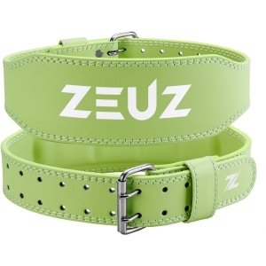 ZEUZ Lifting Belt voor Fitness & CrossFit - Gewichthefriem - Powerlift & Gewichtheffen Riem - Lichtgroen - Maat M