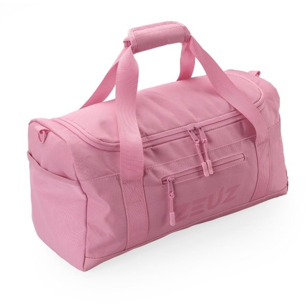ZEUZ Sporttas Dames & Heren voor Fitness & CrossFit - Sportzak & Sport Tas - Schoudertas - Gym Duffel Bag - Reistas & Weekendtas - 35 Liter - Roze