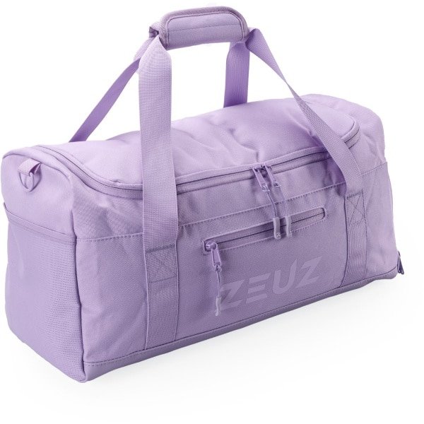 ZEUZ Sporttas Dames & Heren voor Fitness & CrossFit - Sportzak & Sport Tas - Schoudertas - Gym Duffel Bag - Reistas & Weekendtas - 35 Liter - Lila
