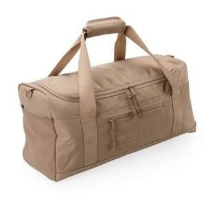 ZEUZ Sporttas Dames & Heren voor Fitness & CrossFit - Sportzak & Sport Tas - Schoudertas - Gym Duffel Bag - Reistas & Weekendtas - 35 Liter - Beige