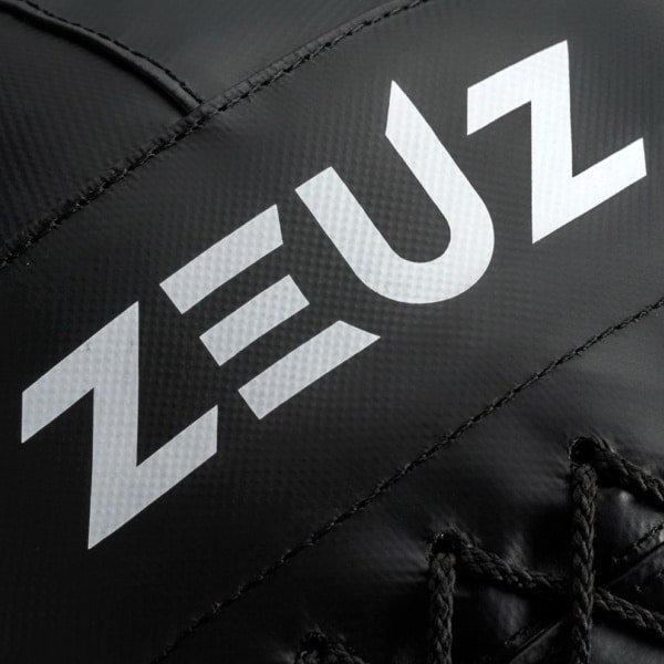 ZEUZ Wall Ball 9 KG Pro+ Geschikt voor CrossFit, Fitness & Hyrox - PU Foam Vulling & Vinyl - 9kg & 35 CM Diamter - Zwart & Wit