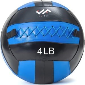 Zachte Muur Medicine Ball 1,8 kg - Blauw/Zwart voor Krachttraining