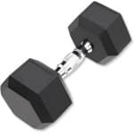 Zeshoekige Halters 2,5 kg Gietijzer met Rubberen Coating voor Krachttraining