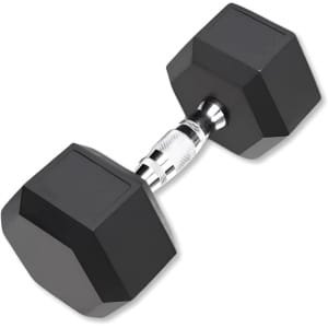 Zeshoekige Halters 2,5 kg Gietijzer met Rubberen Coating voor Krachttraining