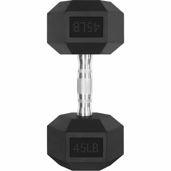 Zeskantige Halterset 5-300 lbs - Rubber Gecoate Handgewichten voor Krachttraining en Thuis Gym