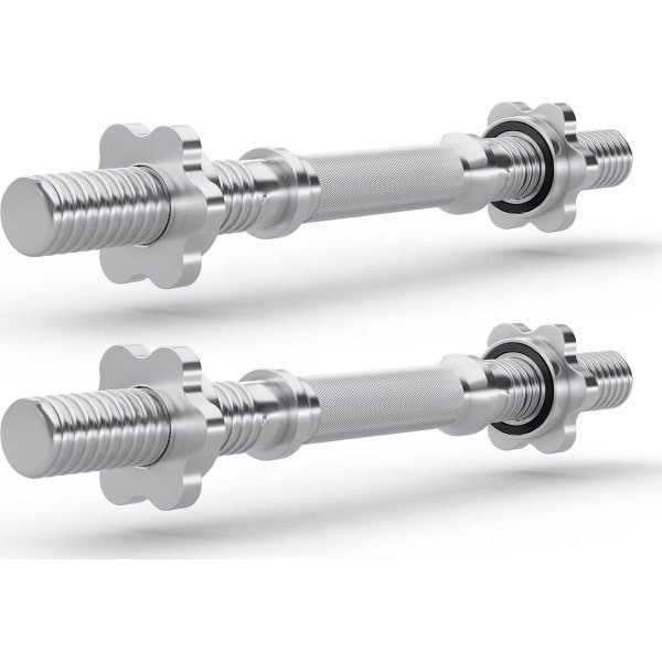 Zipro® Dumbbellstang 40cm 28mm - Set van 2 stuks - Schroefsluiting Star Lock - Halterstang - halters en gewichten - Geschikt voor Krachttraining, Fitness, CrossFit & Functional Training - Sport Gewichten voor Thuis