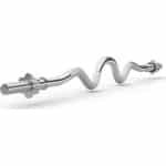 Zipro® Halterstang 120cm ⌀28mm- Curlstang - Schroefsluiting Star Lock - Curl bar - halters en gewichten - Geschikt voor Krachttraining, Fitness, CrossFit & Functional Training - Sport Gewichten voor Thuis