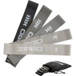 Zipro® Miniband Weerstandsband set van 5 - Fitnessbandenset - Gymnastiekbanden, Trainingsbanden, Mini-banden - Geschikt voor Fitness, CrossFit & Functional Training - Sport Gewichten voor Thuis