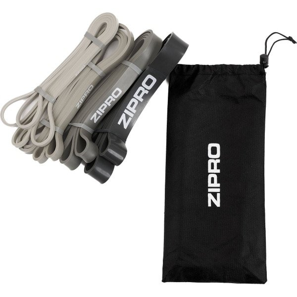Zipro® Powerband Set 4 stuks - Weerstandsband - Resistance band set - Stretch elastiek - Sport Elastieken - Fitnessbands - Bands - Geschikt voor Krachttraining, Fitness, CrossFit & Functional Training