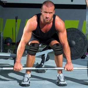 Zware Elastische Kniebanden voor Krachttraining en Squats