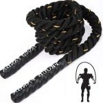 Zware gewogen springtouwen voor fitness - 09 kg/14 kg/23 kg - volwassenen - gevechtskabels - totale lichaamstrainingen - krachttraining in sportschool